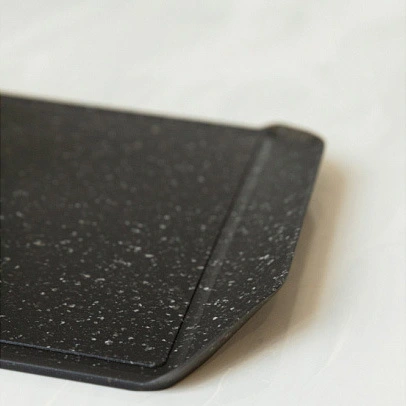 Доска разделочная пластиковая 3526см FLEX черный гранит_3