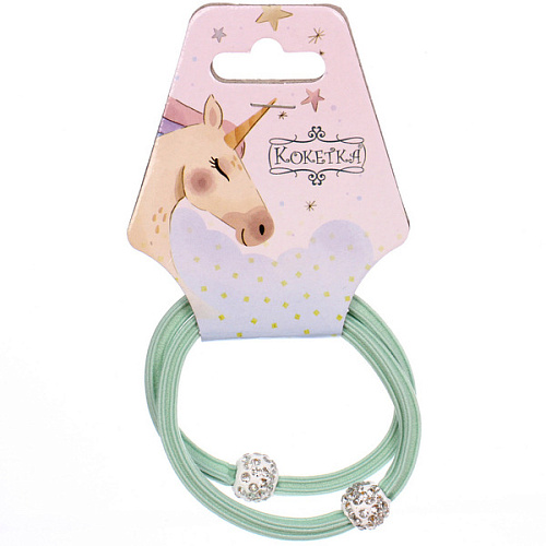 Резинки для волос 2шт МАРУ, шамбала, микс 5 цветов, d-5,5см (подвес Единорог)_3