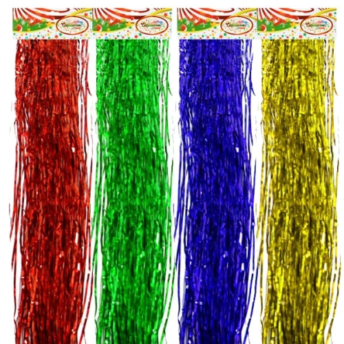 Дождик 1,5м "Голограмма" Точка тонкий, в ассортименте