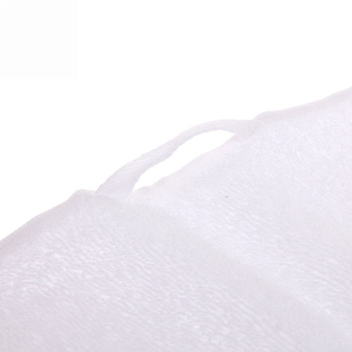 Полотенце махровое 70140см LUNA цвет белый 01000 плотность 360грм2 с петелькой-подвесом_8