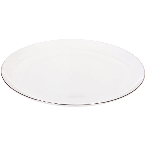 Тарелка фарфоровая White magic Silver 26см_4
