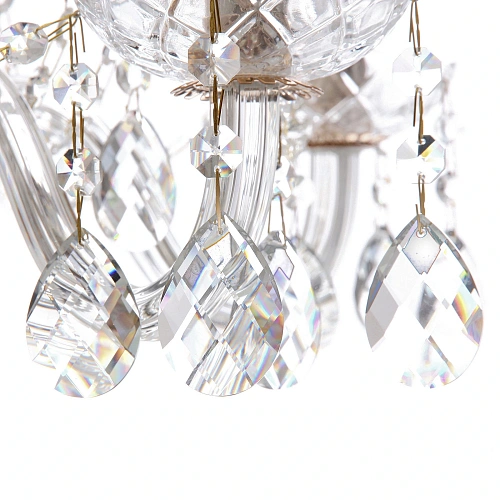 Люстра подвесная в стиле барокко Bottega 540Вт 25-S9014 со стеклянными основаниями_11