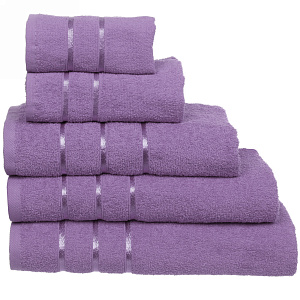 Полотенце махровое 30*30см "LUNA" цвет сиреневый 10250 плотность 360гр/м2