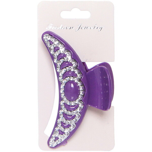 Заколка-краб для волос на блистере Emily Collection - Lily, микс 6 цветов, 7,5см _6