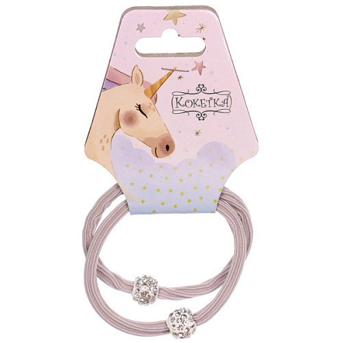 Резинки для волос 2шт МАРУ, шамбала, микс 5 цветов, d-5,5см (подвес Единорог)_5