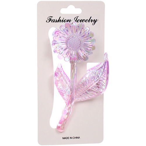 Заколка-краб для волос Мон Пион, подсолнух, микс 6 цветов, 11см (Блистер)_7