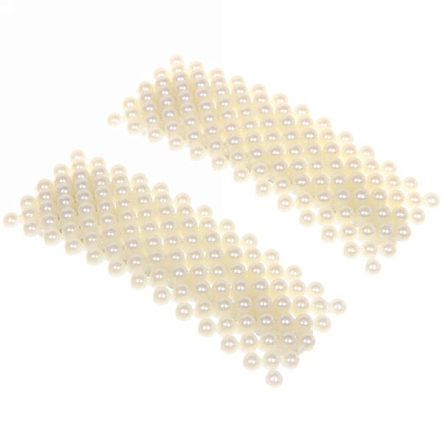 Зажим для волос 2шт Фиона, прямоугольная форма, цвет белый 7,52,5см_2