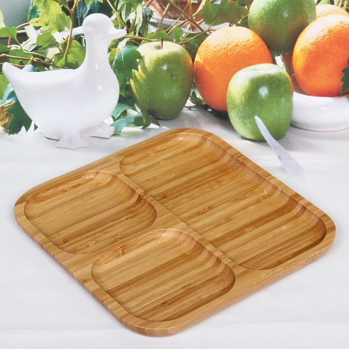 Менажница бамбуковая SHEF 24,524,5см 3секции_4