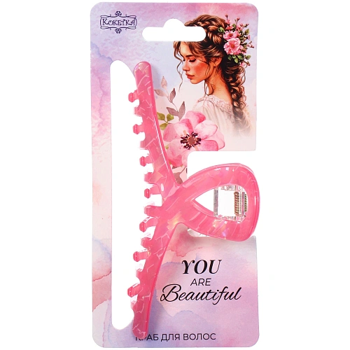 Заколка - краб для волос AKS-EMPIRE, петля, микс 6 цветов, 114,5см_14