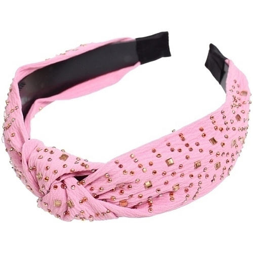 Ободок для волос ЛАФАНТАЛЬ, эйфория, стразы, ширина 28см, микс 6 цветов (стикер на внутр часть)_5