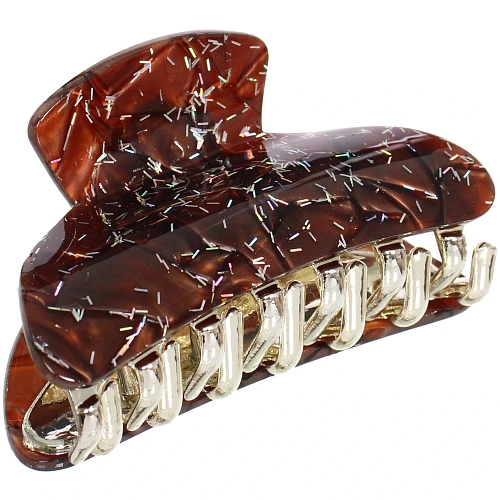 Заколка-краб для волос  ЭЙФОРИЯ, мира, микс 6 цветов, 8см (блистер Кокетка)_7