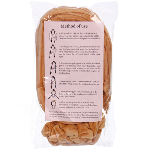 Бигуди лента для укладки волос безупречные локоны Curling, цвет кремовый, 3,5151см _11