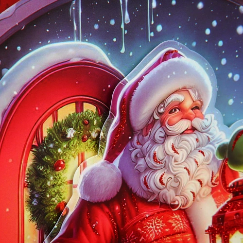 Пакет подарочный Добрый  Дедушка Мороз 32X26X10 см_8