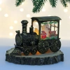 Сувенир с подсветкой "Волшебный паровозик" 8*5*14 см, Бронза (работает от батареек LR44*3)