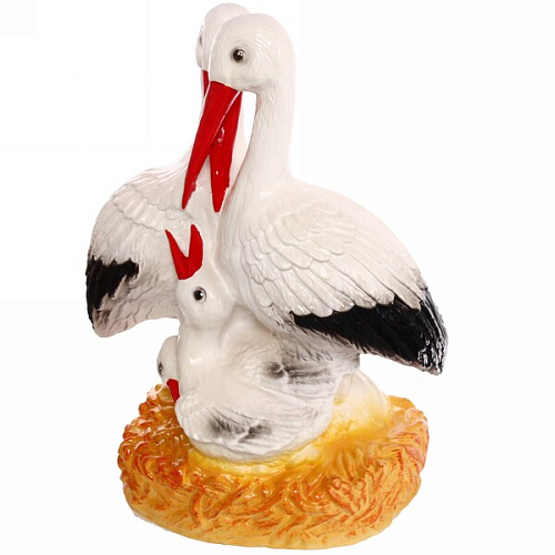 Фигура из гипса Аисты-семья 55 см_3