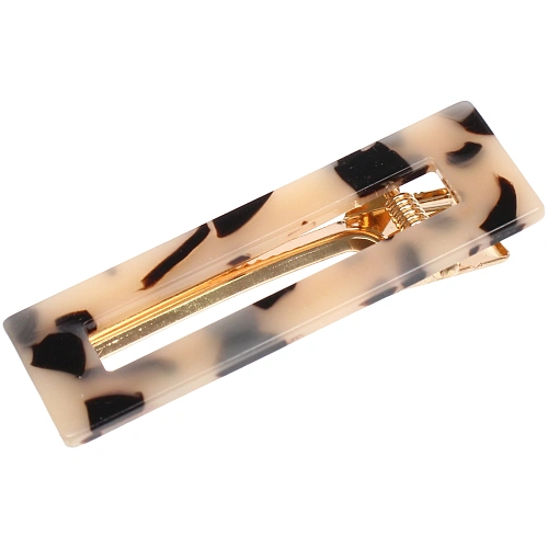 Зажим для волос ЛАВИТА, прямоугольник, цвет белый, 6,72,3см (белый блистер)_3