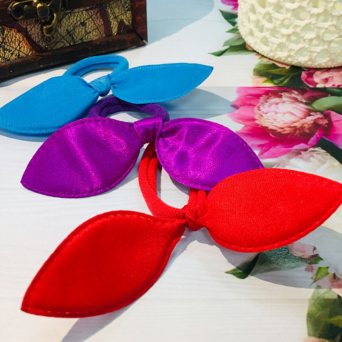 Резинки для волос 4шт Неоновый цвет, 6 цветов, d-45см_6