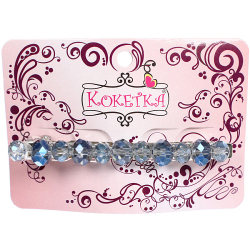 Заколка-автомат КОЛЛИНА, фиона, микс 4 цвета, 8см (блистер Кокетка и пакет с подвесом)_3