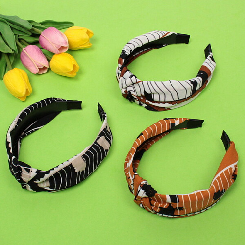 Ободок для волос Krasotka - Chloe, ширина 4см, микс 3 цвета_3