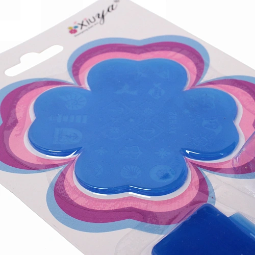 Набор для дизайна ногтей - стемпинг VivA Manicur, пластина цветок, микс 4 цвета, 1911см_12