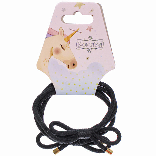 Резинки для волос 2шт МАРУ, бантики, микс 5 цветов, d-5,5см (подвес Единорог)_6