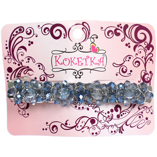 Заколка-автомат КОЛЛИНА, санта, микс 4 цвета, 8см (блистер Кокетка и пакет с подвесом)_3