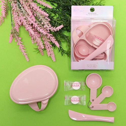 Набор для смешивания косметических средств «Your beauty», 3 ложки, лопатка, 2 маски и чаша, 11,88,8_4