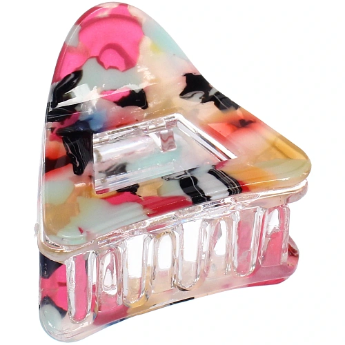 Заколка - краб для волос AKS-EMPIRE, конус, цвет микс 6 цветов,3,53,5см_11