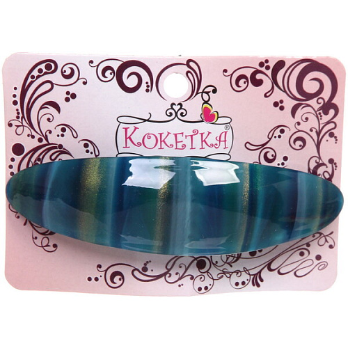 Заколка автомат Calista - Mila, овал, 6 цветов, 92,5см (Кокетка)_7