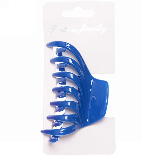 Заколка-краб для волос на блистере Diana Collection - Mila, микс 6 цветов, 8см _9