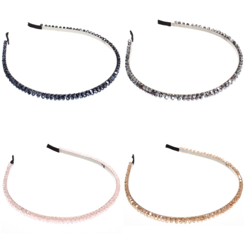 Ободок для волос "КОЛЛИНА", микс 4 цвета, 0,5см (блистер Кокетка в минивложении)