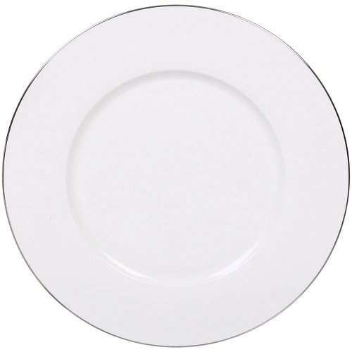 Тарелка фарфоровая White magic Silver 31см_3