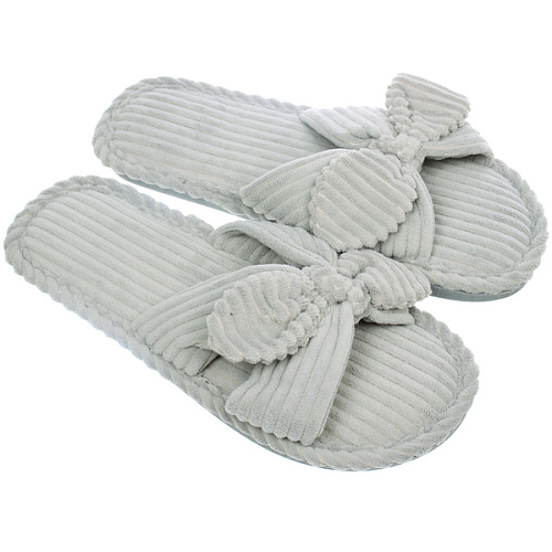 Тапочки женские домашние COZY, цвет серо-голубой, р-р 40-41_4