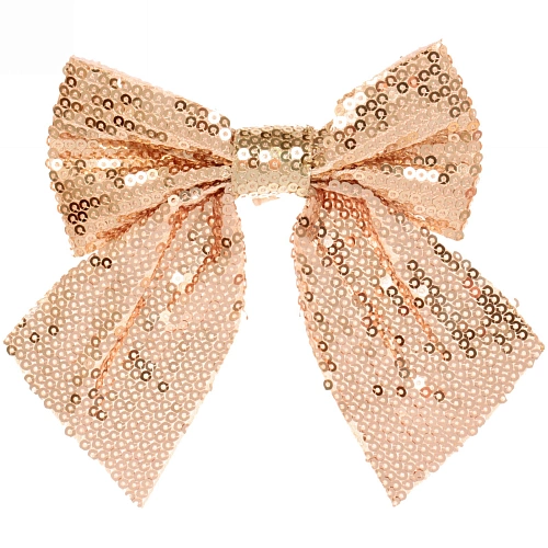 Бант на ёлку Блеск 1214 см (набор 2 шт), Розовое золото_7