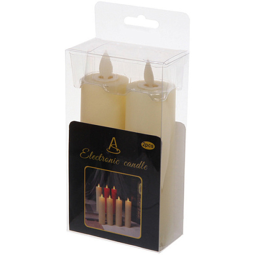 Сувенир с подсветкой Свеча - Темная ночь 3,812,5 см (набор 2 шт)_4