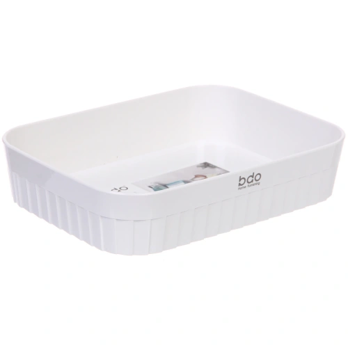 Корзина - органайзер  "БИСКОТТИ", цвет белый, 21.5*16*4.5см