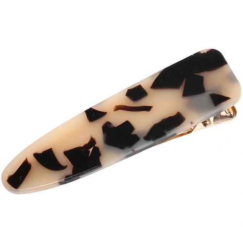 Зажим для волос ЛАВИТА, капля, цвет белый, 6,72см (белый блистер)_3