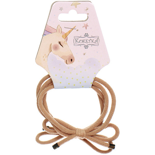 Резинки для волос 2шт МАРУ, бантики, микс 5 цветов, d-5,5см (подвес Единорог)_5