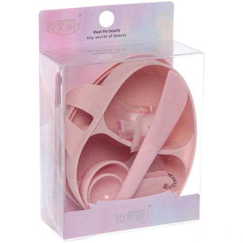 Набор для смешивания косметических средств «Your beauty», 3 ложки, лопатка, 2 маски и чаша, 11,88,8_10