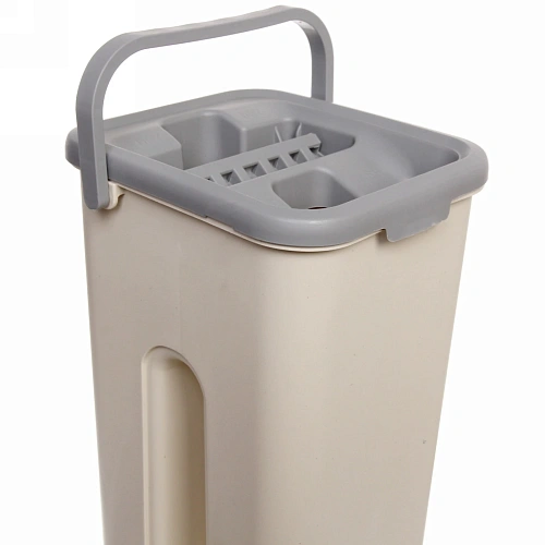 Набор для уборки Селфи (ведро с отжимом, швабра, две насадки) в цветной коробке_17