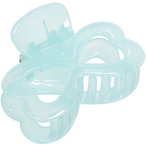 Заколка-краб для волос  на блистере Глянец-Бант, микс 6 цветов, 6см_25