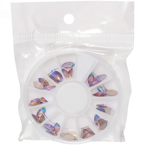 Украшение для нейл-арта VivA Manicur- Капельки, прозрачные, в пакете, 77 см_7