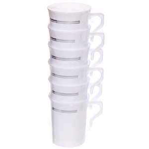 Кружка 220мл "DOLCE VITA" в наборе 6шт, белая