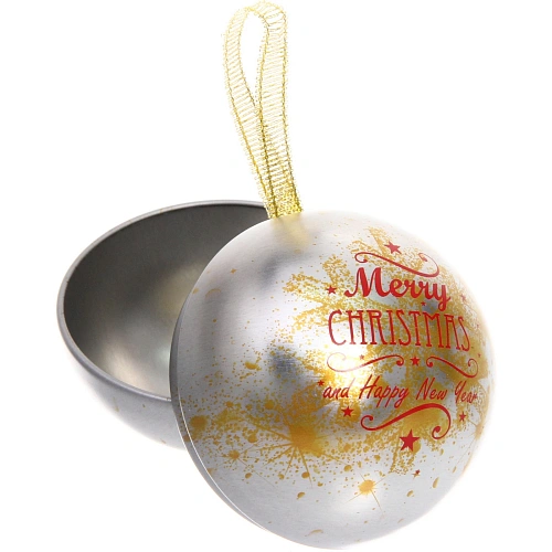 Банка жестяная Новогодние шары 6,5см, микс_7