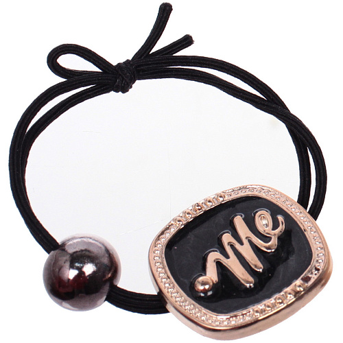 Резинка для волос 1шт Кокетка - Aks Bambina, ME, микс 2 цвета, d-5см_11