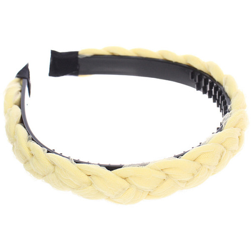 Ободок для волос МАРЦИПАН, миамо, ширина 1,5см, микс 6 цветов ( в пакете с подвесом)_6