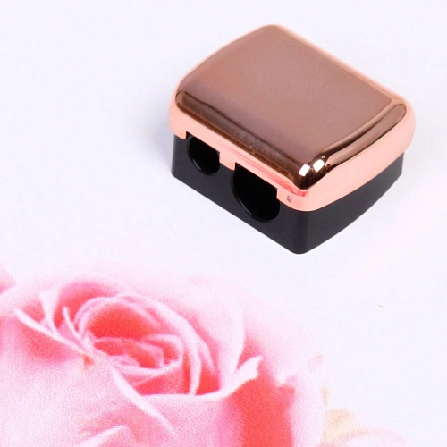 Точилка косметическая с крышкой в пакете, глянцевая, цвет микс, 3,53см_7