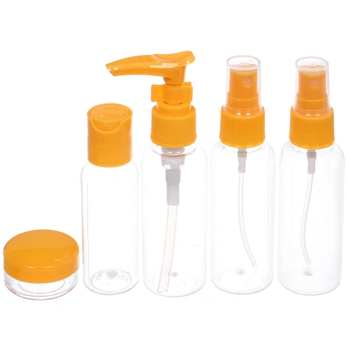 Флаконы дорожные в косметичке 5шт COMFORT, цвет мятный, (603мл, 40мл, 10мл)_3