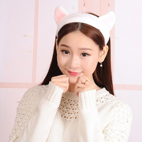 Резинка для волос банная Ультрамарин - Кошечка, цвет розовый 22см_9