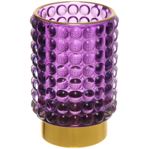 Подсвечник "Мерцание" 8,5*12,5 см, Фиолетовый